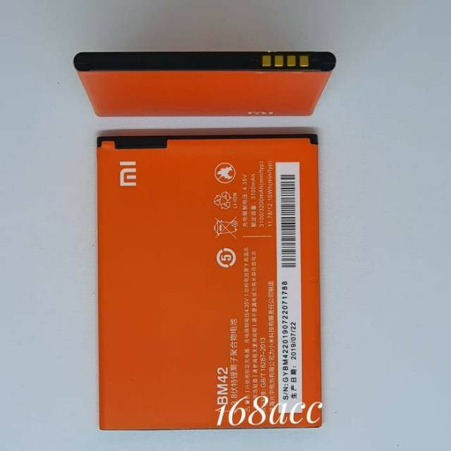 Baterai Batre Xiaomi Redmi Note BM42 Battery Batere Xiaomi BM 42 Redmi Note 1