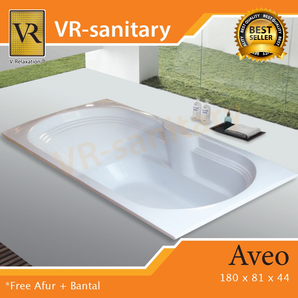VR Bathtub Long Aveo + Whirlpool Jacuzzi