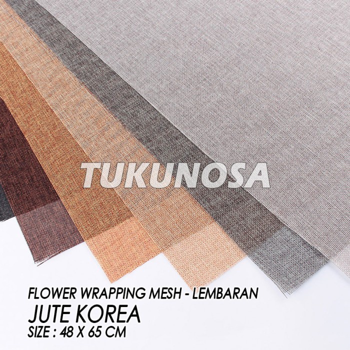 

FLOWER WRAPPING MESH JUTE KOREA SOLID COLOR - KERTAS BUKET KERTAS BUNGA BOUQUET