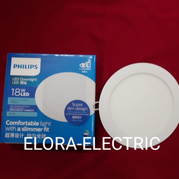 LAMPU DOWNLIGHT LED PANEL PHILIPS DL252 18WATT/18WATT/18W INBOW -BULAT