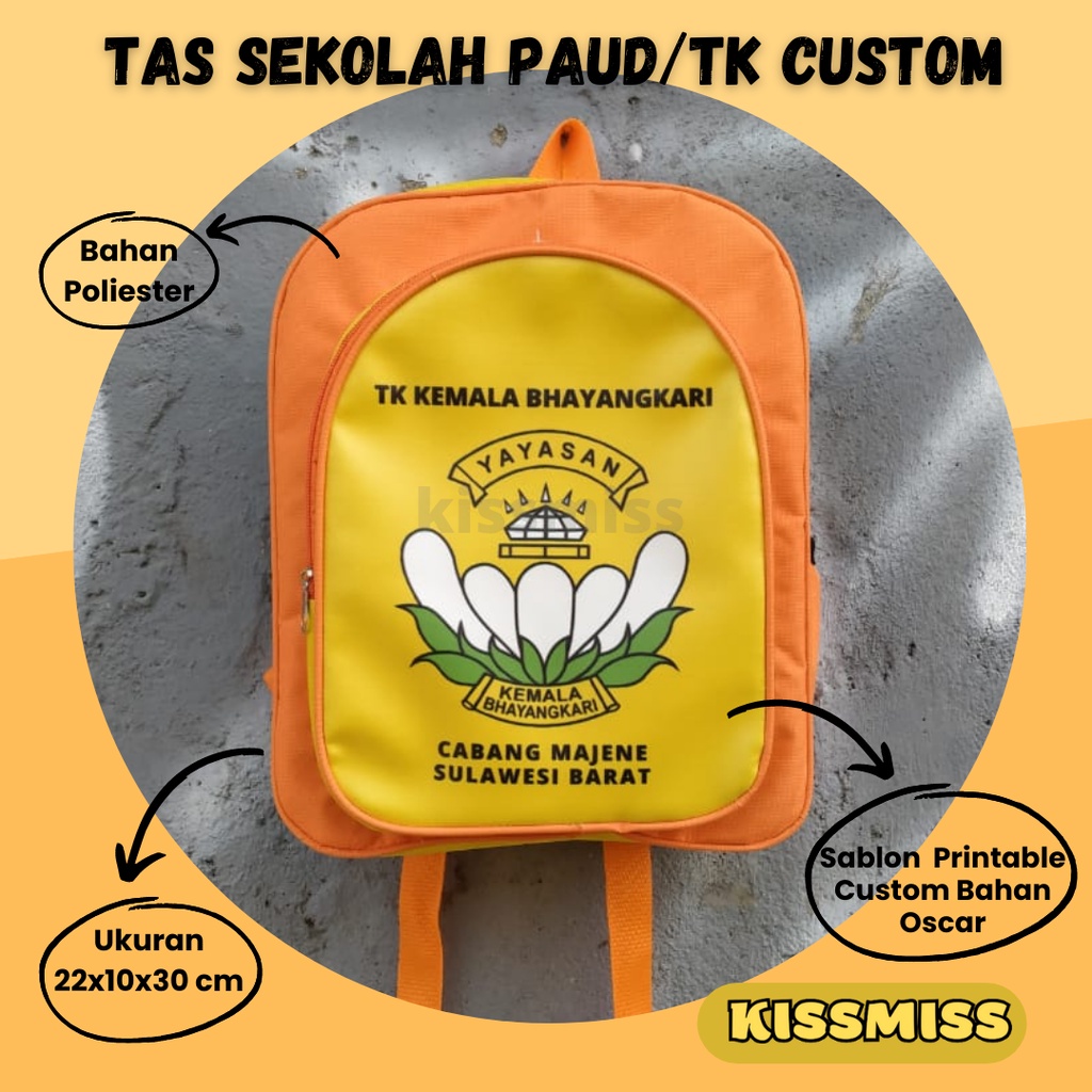 CUSTOM TAS RANSEL ANAK SEKOLAH PAUD DAN TK