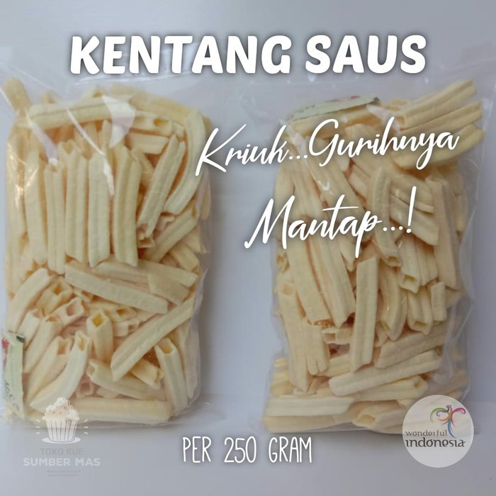 KENTANG SAOS / KENTANG SAUS / POTATO / CAMILAN KILOAN 250 GR - 100 gram