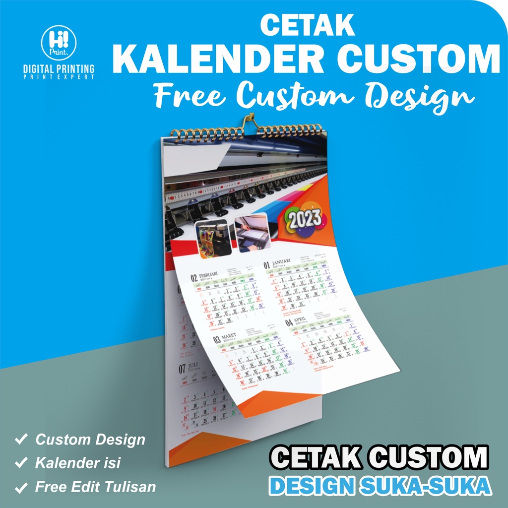 Jual Cetak Kalender Dinding Custom Isi | Shopee Indonesia