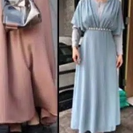 621# maxi dress fashion muslim io-biru muda