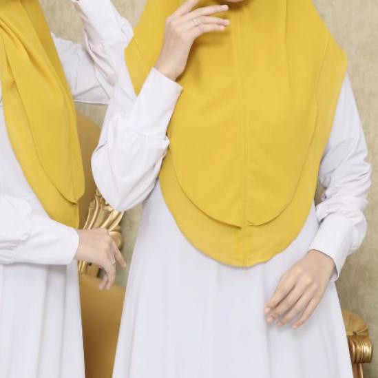 ♀ KHIMAR OVAL MINI DUA LAYER/JILBAB INSTAN MINI OVAL MINI ♂