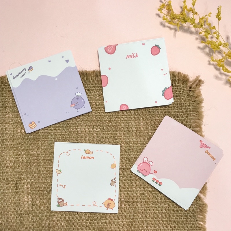 

PRINT MEMOPAD UKURAN 6,5x6,5 cm KETEBALAN 100GSM