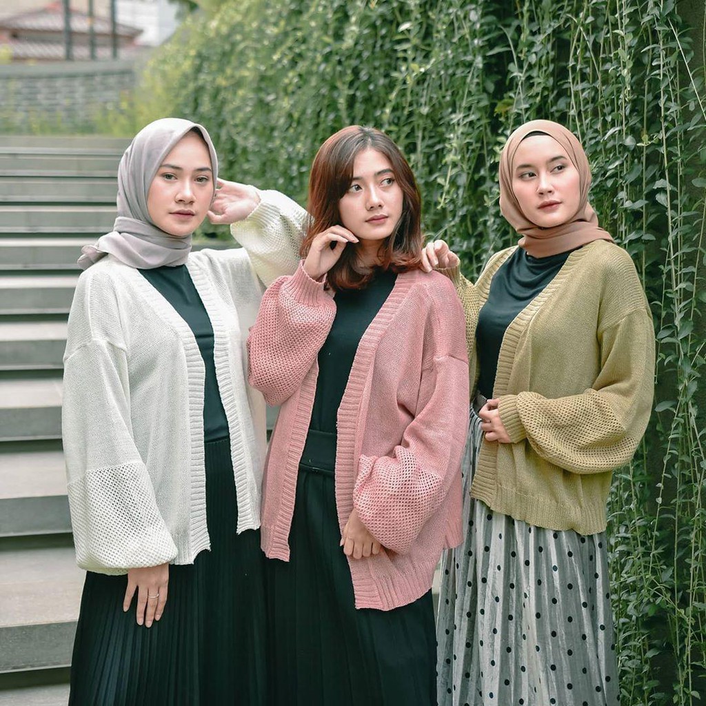 Nara Grosir - Cleo Cardy l l Knitewear l Outer Wanita