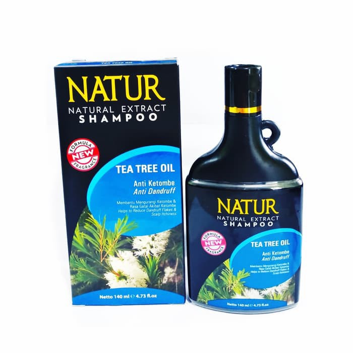 Natur Natural Extract Shampoo Tea Tree Oil Anti Ketombe 140ml