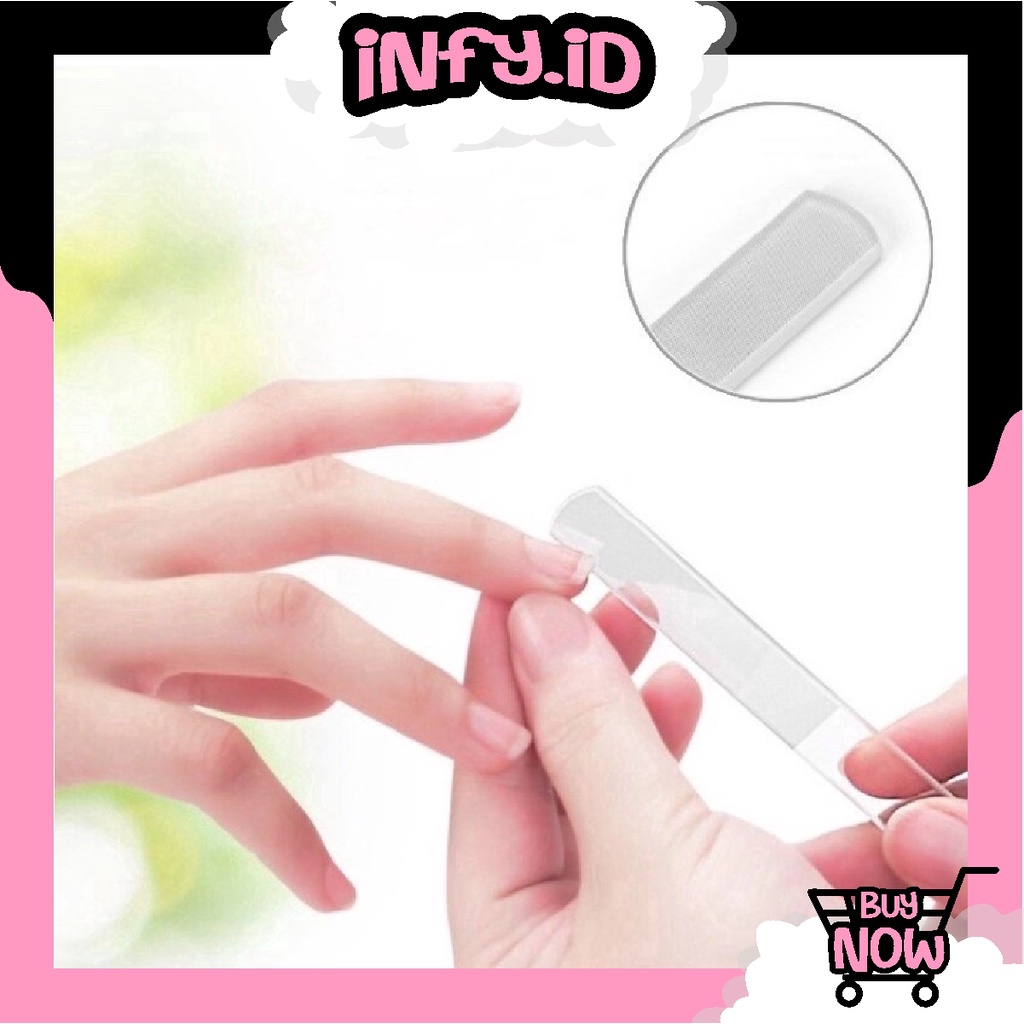 INFY - R595 Kikir Kuku Untuk Manicure Pedicure / Nail Art Kikir Kuku Kayu Portable untuk Pedicure Manicure