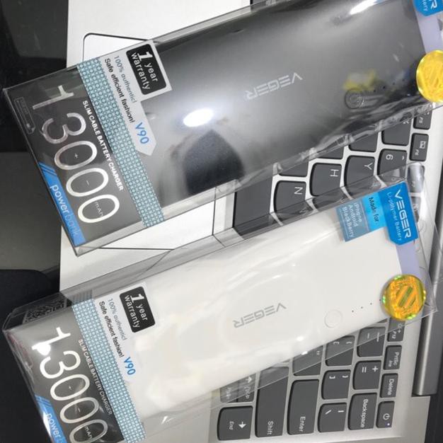 Powerbank Veger 13000mAh 3output original garansi resmi 1tahun / powerbank veger 13000mah lampu led