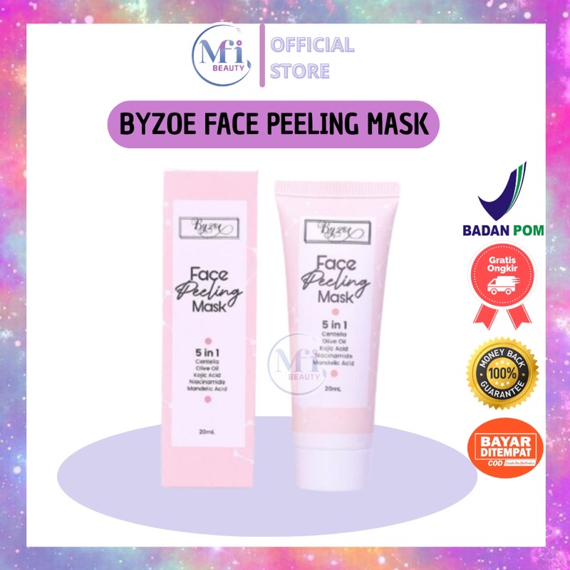 BYZOE 5IN1 FACE PEELING MASK &amp; 7IN1 FACE SPRAY BYZOE BPOM