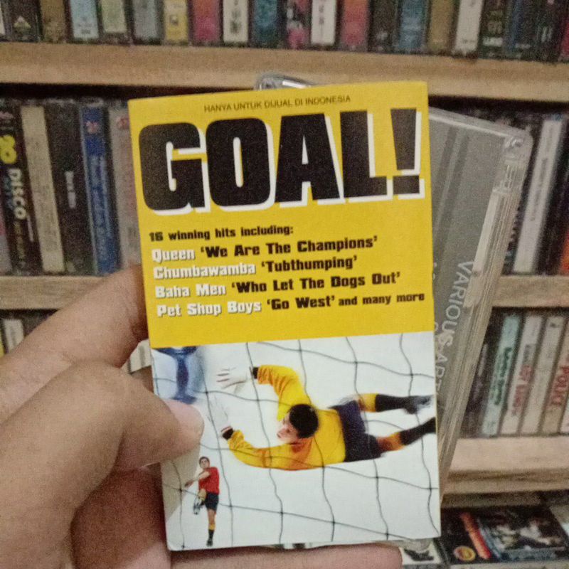 Kaset Pita GOAL (pet shop boys, queen, deep purple, davis bowie, dll)