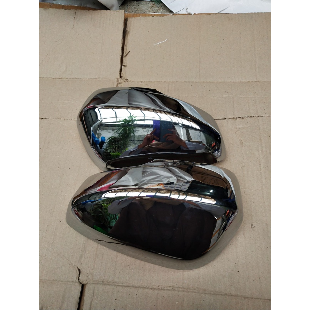 COVER TUTUP SPION  CHROME VARIASI XPANDER POLOS TANPA LAMPU ORIGINAL 1SET 2PCS