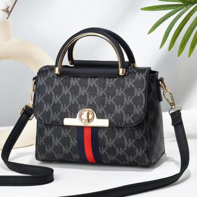 SG3496 syafniegalery hand bag import motif MK tas mini