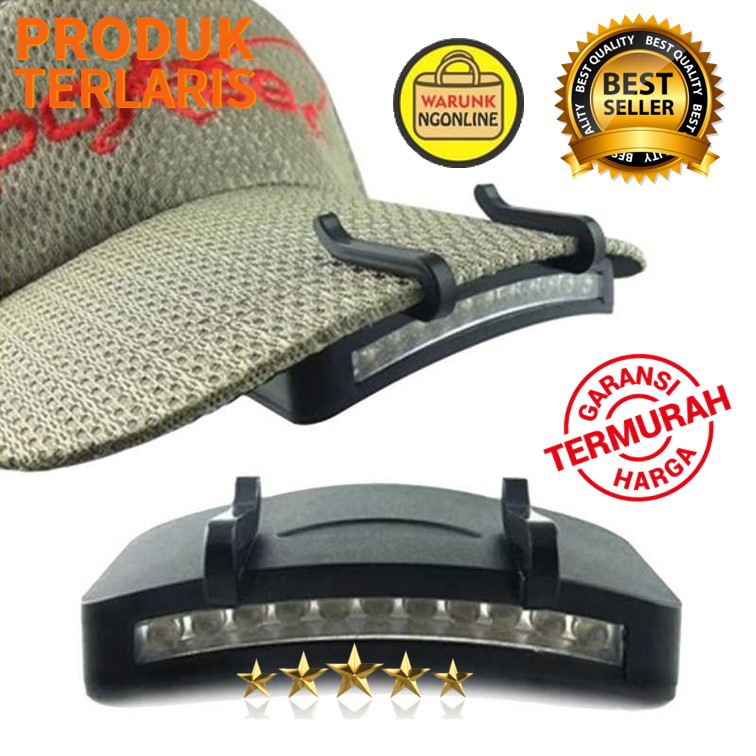 Senter Klip topi - lampu Topi LED Clip Headlamp - M1801