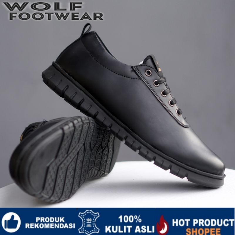 BROGIE 100% KULIT ASLI SNEAKERS PRIA KASUAL SPORTY JOHN CARTER JELLAL BROWN ORIGINAL CH