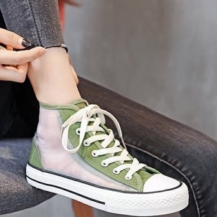 Sepatu Sneakers Wanita Fashion High Top Sepatu Korea Terbaru Spatu snakers Cewek Import Kekinian SP-179