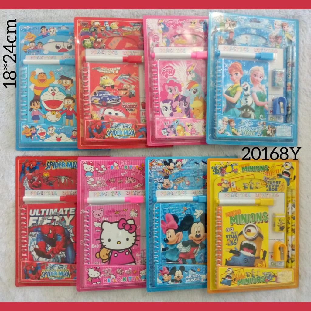 

alat tulis set anak sekolah stationery set lengkap dengan papan tulis anak 6 in 1