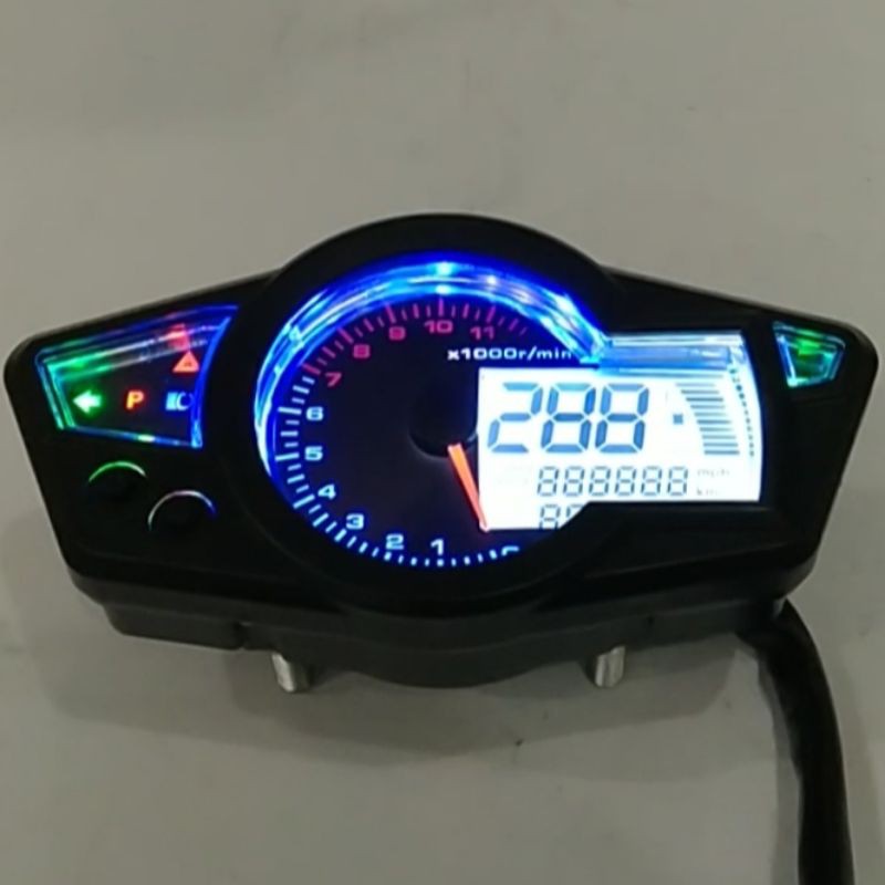 Speedo Digital Koso RX1N Rep Spido Koso Rx1 N Speedometer Custom CB Japstyle Scrambler Led Universal