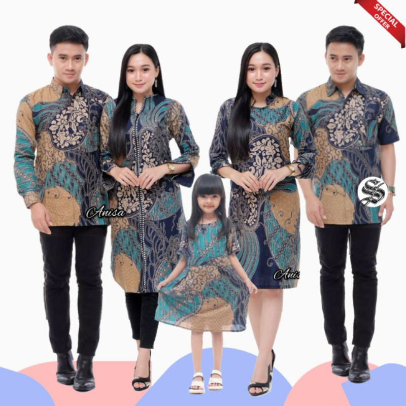 Batik Couple Keluarga Couple batik modern Batik couple terbaru 2022 Batik Ayah anak ibu