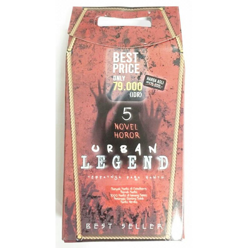 BUKU PAKET BOX 5 NOVEL HOROR URBAN LEGEND