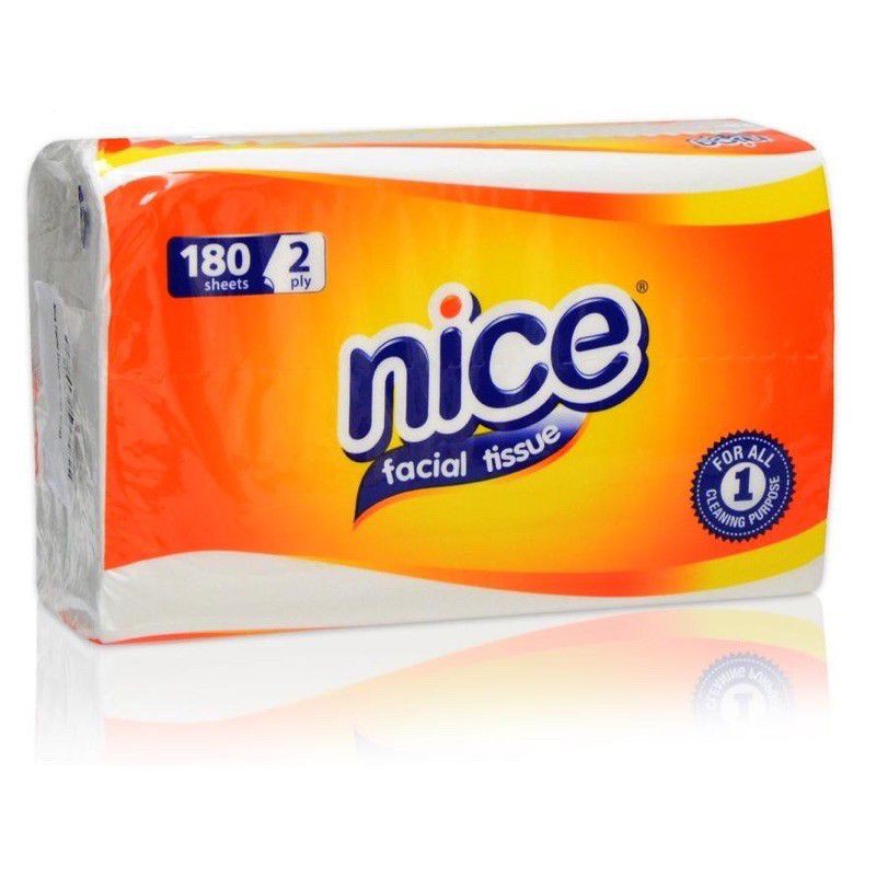 Tissue NICE Facial Tisu 180 Sheets 2 Ply Tisue Lembut Non perfumed