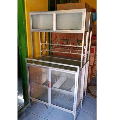Rak piring//Lemari dapur alumunium
