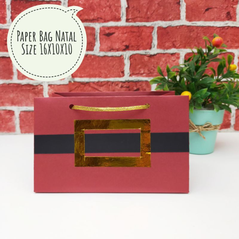 

[ KANINONG ] Paper Bag Natal Christmas Limited Edition | Box Natal Kue kering 16X10X10