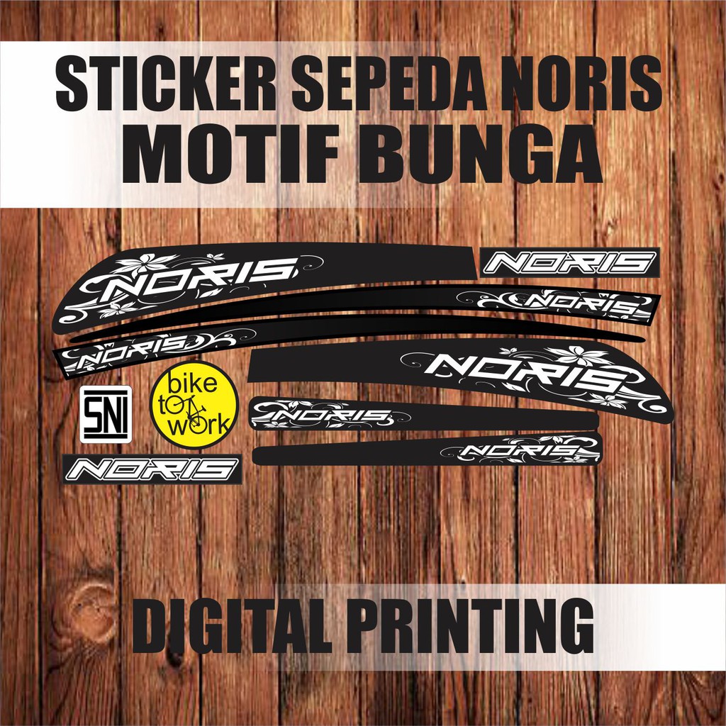 COD STICKER SEPEDA NORIS BIKE STIKER SEPEDA NORIS  MURAH BERKUALITAS VARIASI