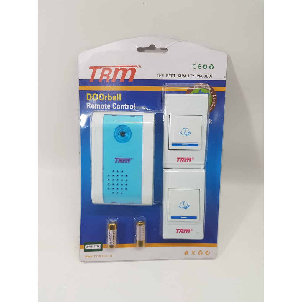 TRM Door bell wirelles 2 remote suara kencang listrik