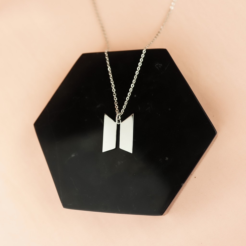 Grosir (SSC) Kalung Logo BTS KPOP Mirai Jewelry (PREORDER 7 HARI) Premium Termurah