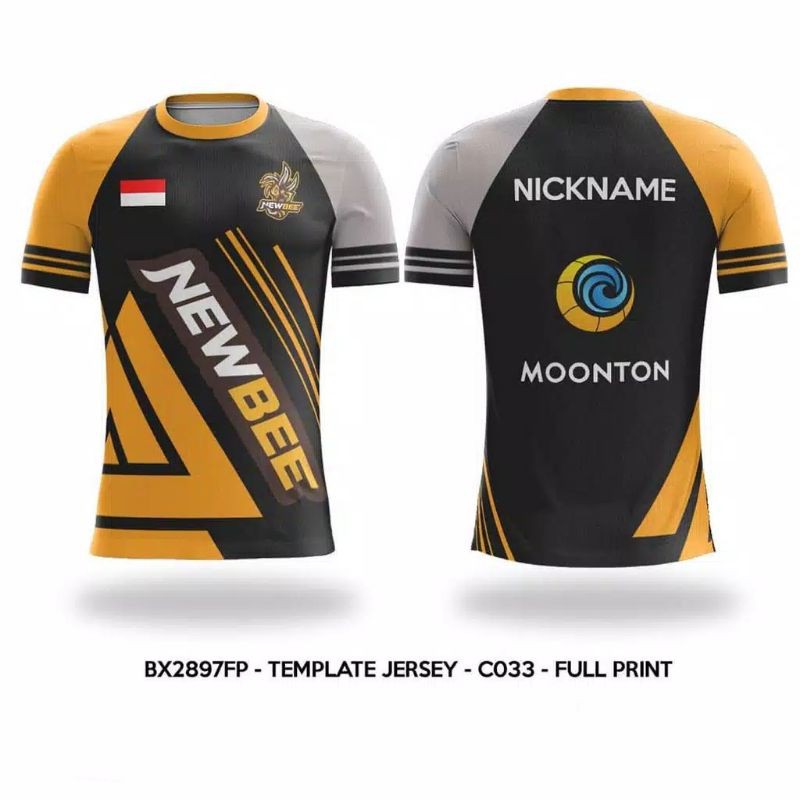 Kaos Jersey Game Esports NewBee BX2897FP Free Custom ML freefire pubg AOV