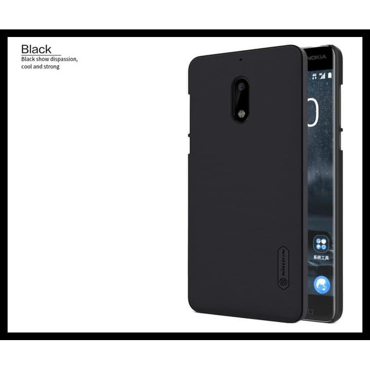 Best Price Hard Case Handphone Nokia 6 Nillkin Frosted Shield Hitam