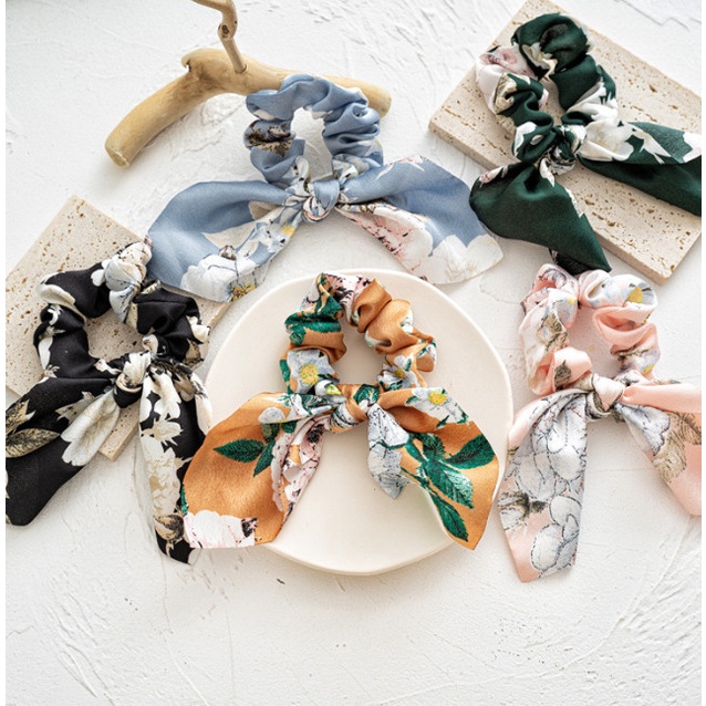 Scrunchies Scrunchie Skruncis Ikat Rambut / Karet Rambut Korea Esmee