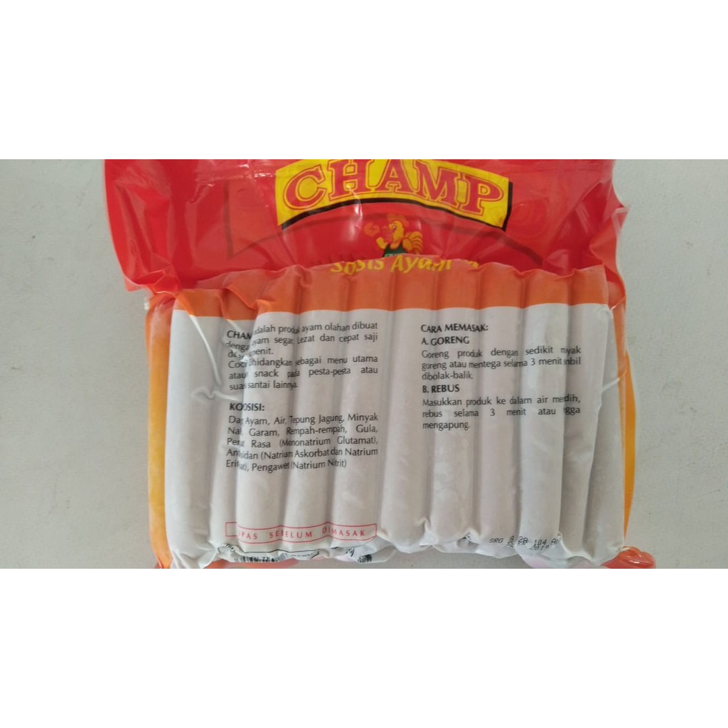 CHAMP SOSIS AYAM 1KG ISI 40