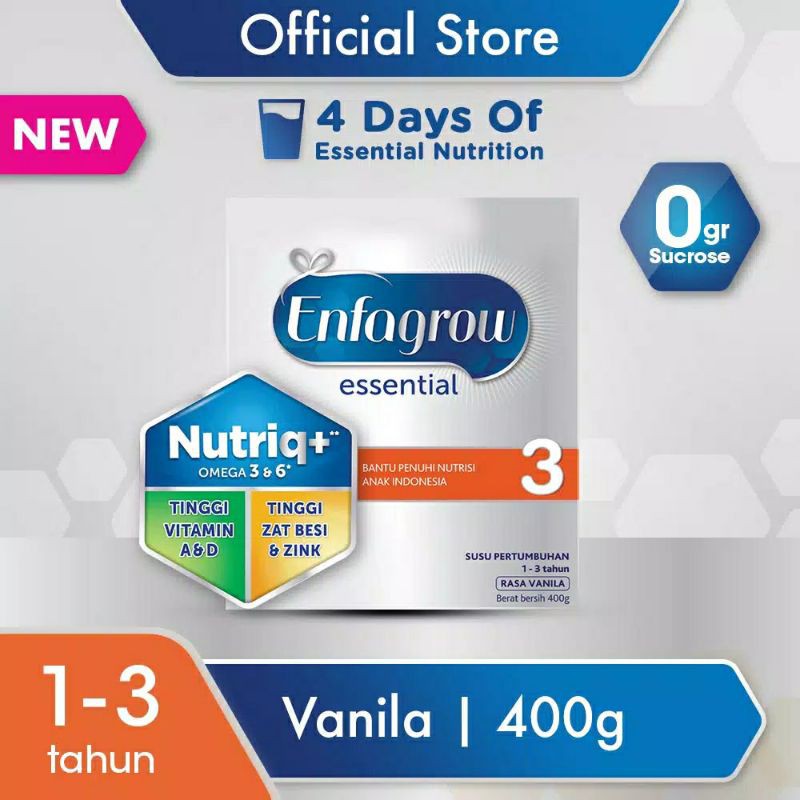 

ENFAGROW ESSENTIAL 4 Susu Formula 400G