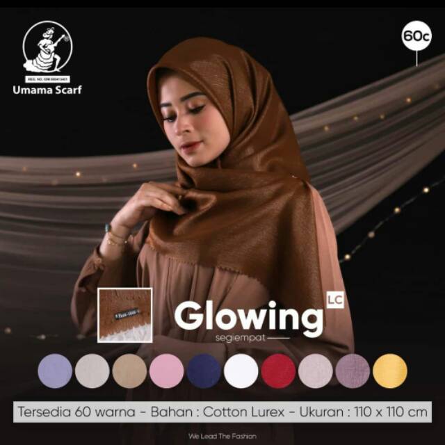 Kerudung Segiempat GLOWING LC By UMAMA
