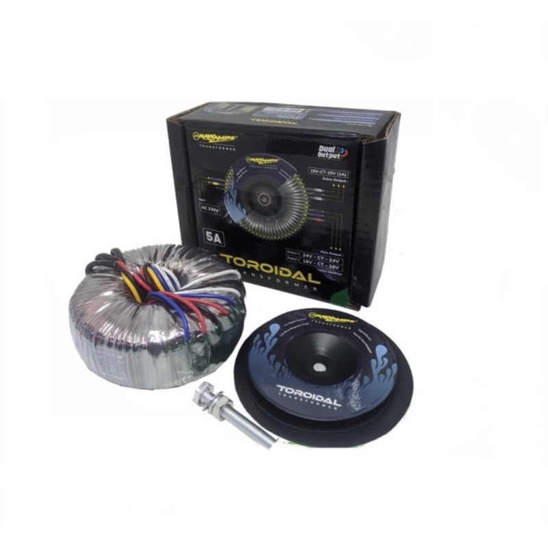 TRAFO TRAVO DONAT 5A 18-24V CT TRAVO TOROID RAWAMPS ORIGINAL