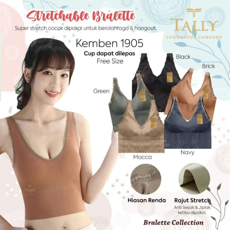 BRALETTE TALLY 1905 CROP TOP CUP BUSA  - BUNGALILY