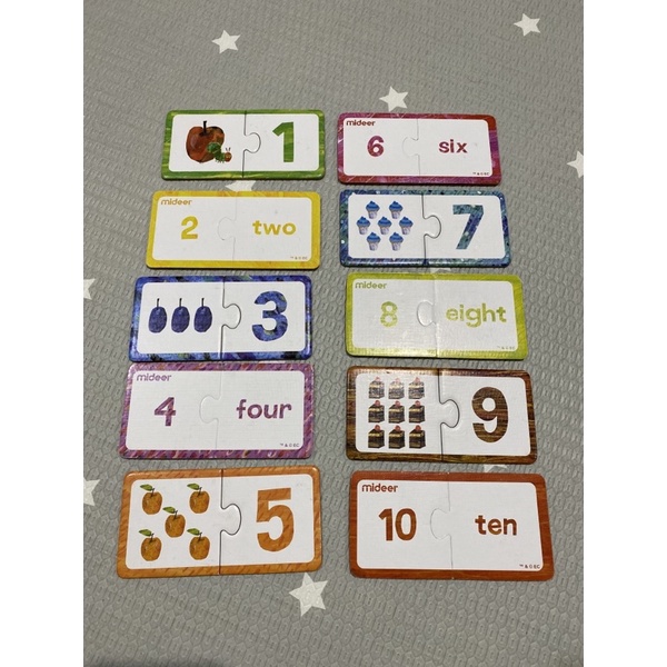 Preloved Mideer x Eric Carle Matching Numbers Puzzle