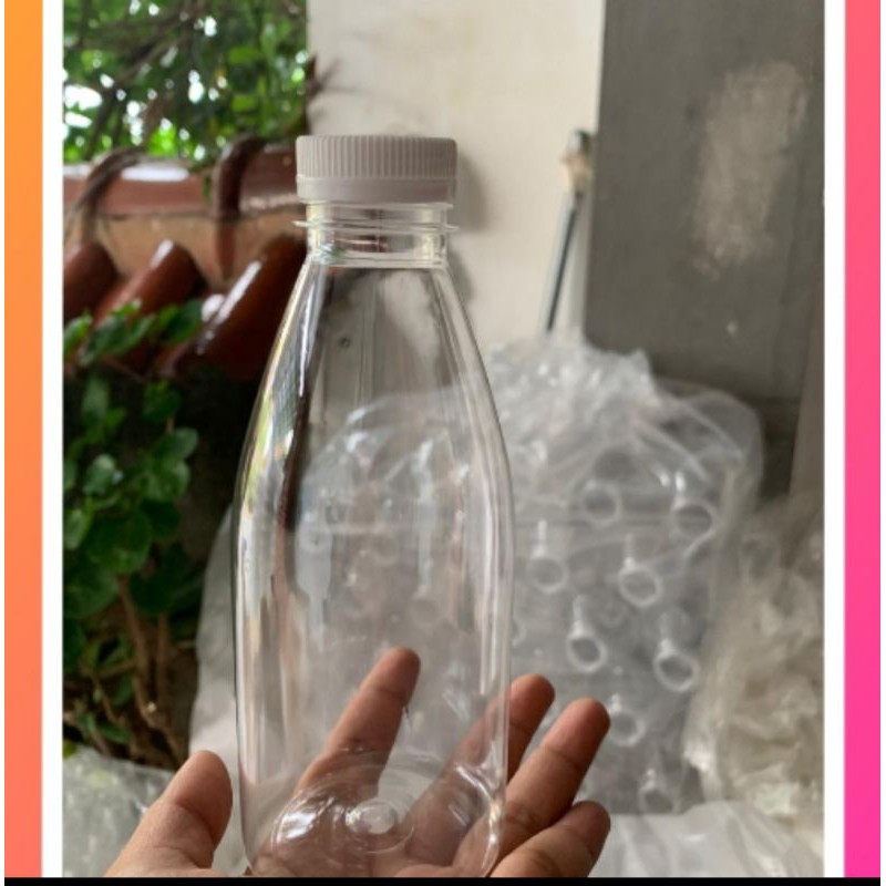 

botol plastik 350 ml tutup putih