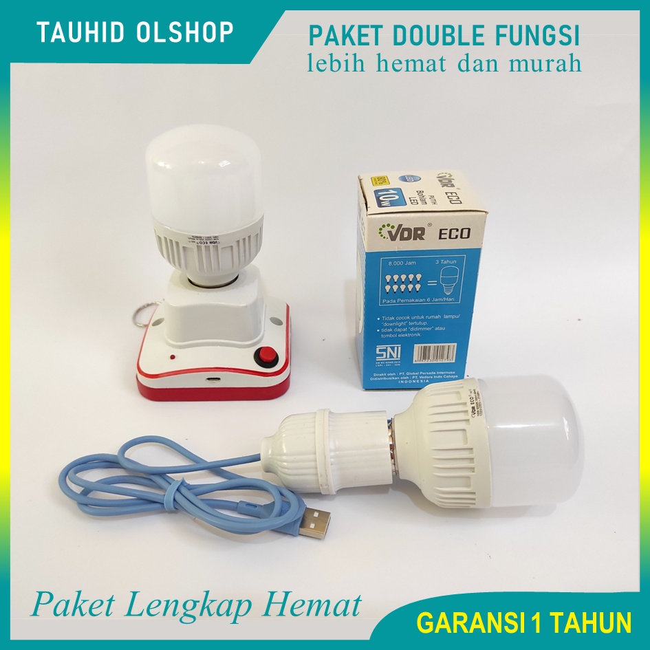 Paket Hemat  Lampu Emergency Cas & Lampu Emergency USB Lampu Led