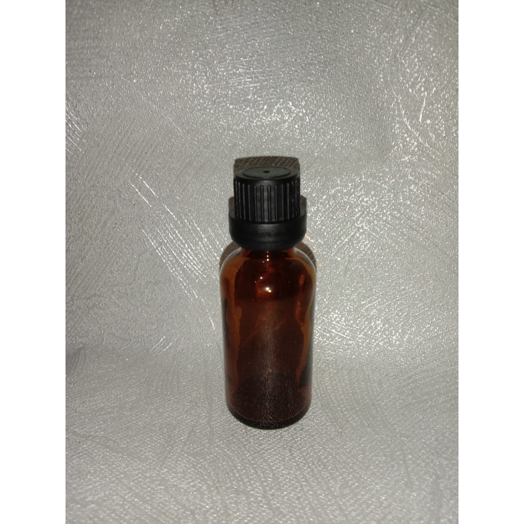 Botol Kaca Amber 30ml Tutup Filler