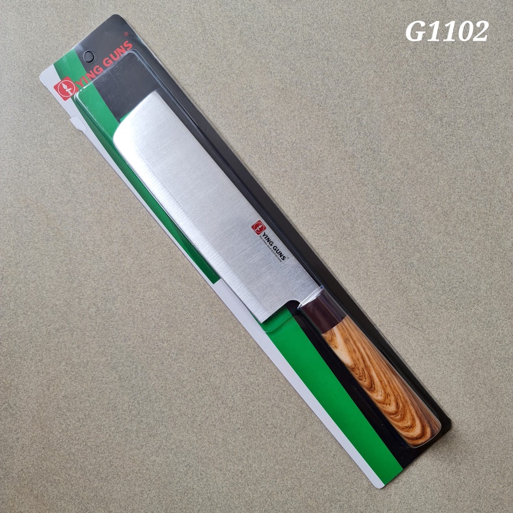 PISAU DAPUR YING GUNS ORIGINAL 7 INC  Motif Kayu ABS G1102