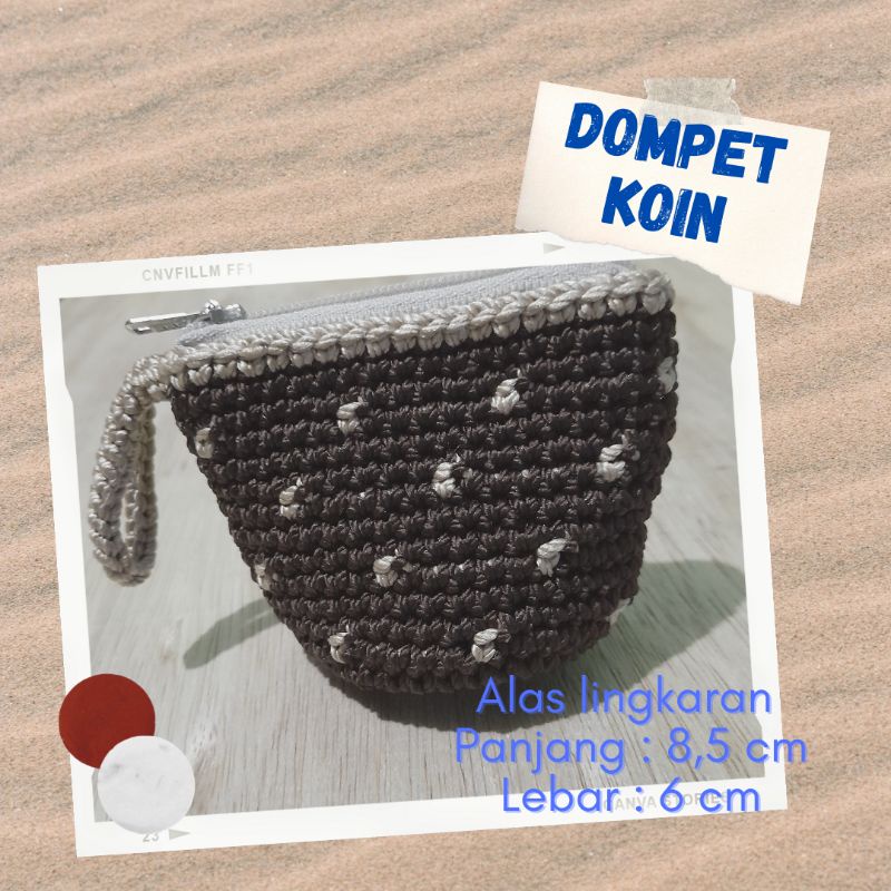 DOMPET KOIN RAJUT | DOMPET RAJUT MINI