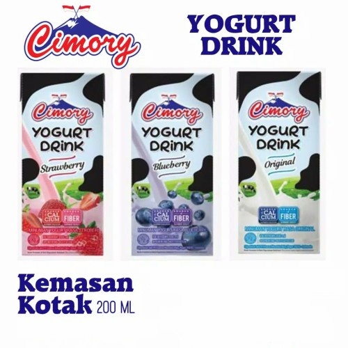 Jual Cimory Uht Yogurt Drink Strawberry 200 Ml Indonesia Shopee Indonesia