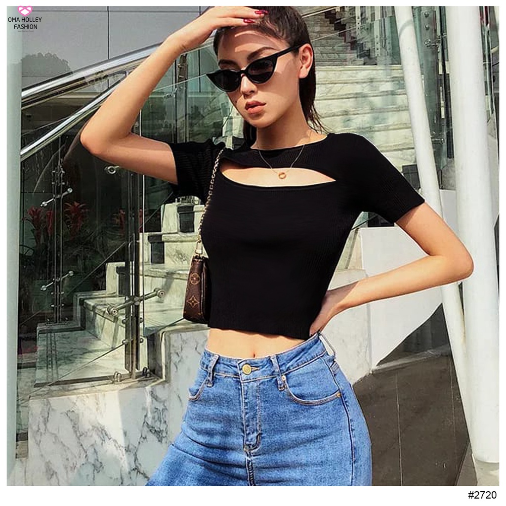 (COD) OH Fashion Tyler Blouse Crop Top #2720