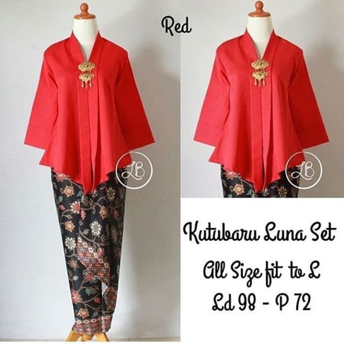 KEBAYA MODERN KUTUBAARU LENGAN PENDEK KEBAYA KARTINI KEBAYA BORDIR BALI JUMBO BIG LD 120 I.17967743.