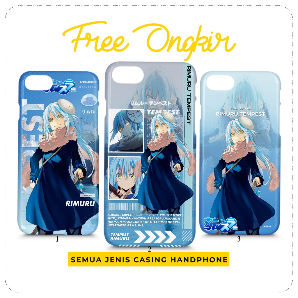 Case IPhone 11 / 12 / 13 Rimuru Tempest Custom Casing HP