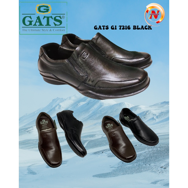 sepatu pantofel gats gi 7216 black.original by gats